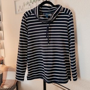 Navy & White Pullover